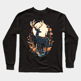 Cottagecore Deer Ugly Christmas Men Kids Women Christmas Long Sleeve T-Shirt